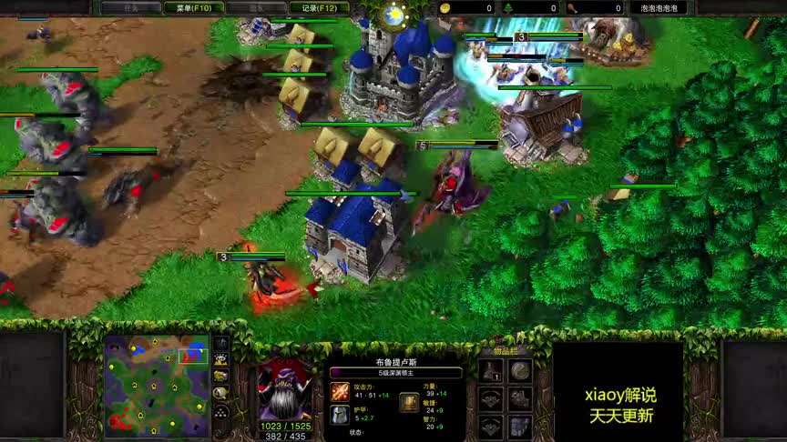 53点力量的5级深渊魔王 魔兽争霸xiaoy解说lawliet chaemiko