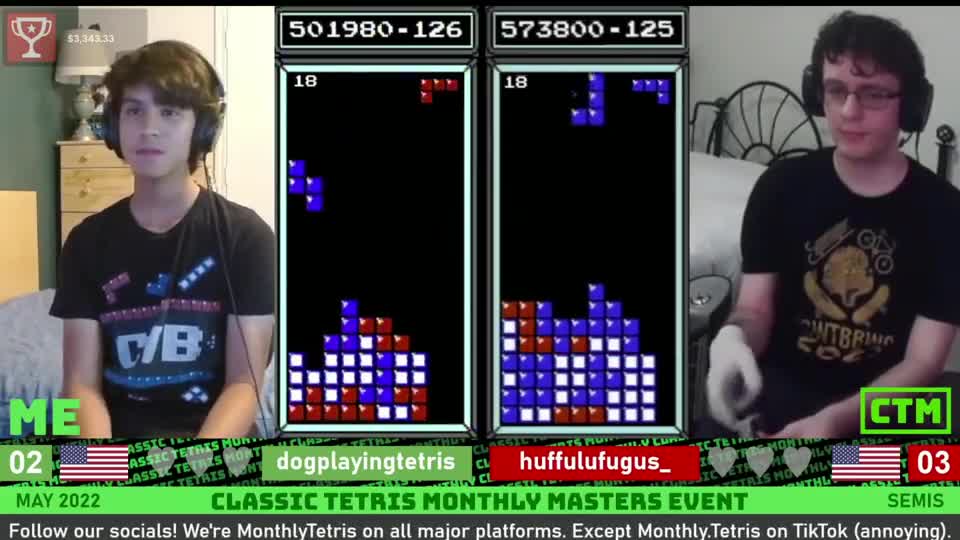 俄罗斯方块：DOG小哥遭遇劲敌，双方互拼手速，谁才是手速王？