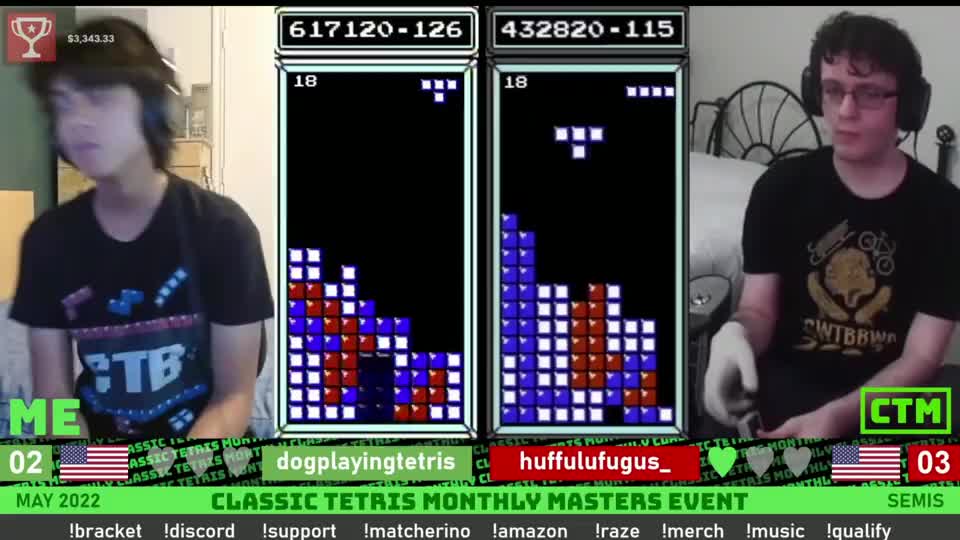 俄罗斯方块：手速王发挥35级速度，DOG小哥全力以赴，他能赢吗