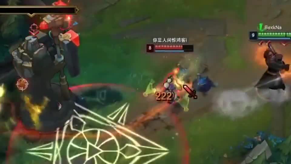 中单男枪补人比补兵还简单，一炮双杀，顺手还拿个兵！