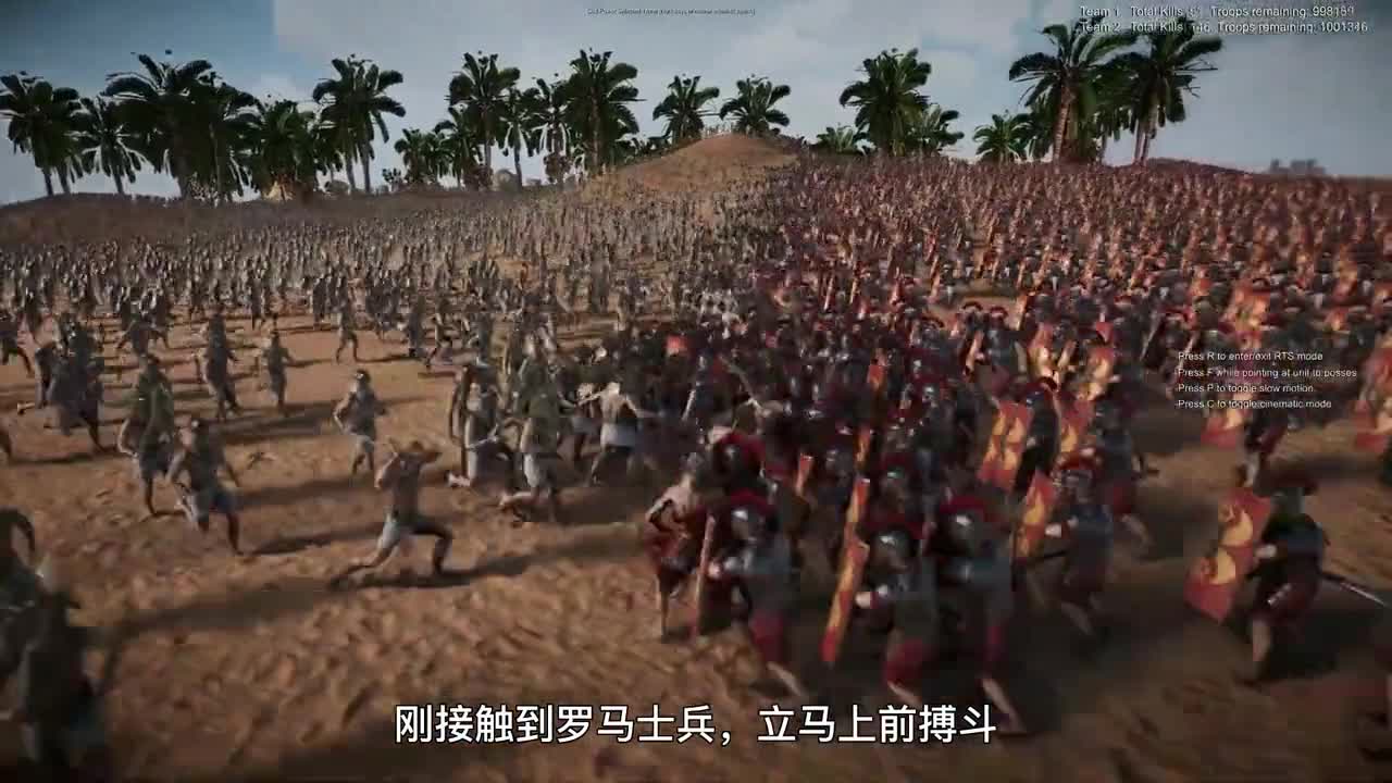 100万罗马士兵 VS 100万埃及士兵，直接冲锋时，他们谁更厉害？