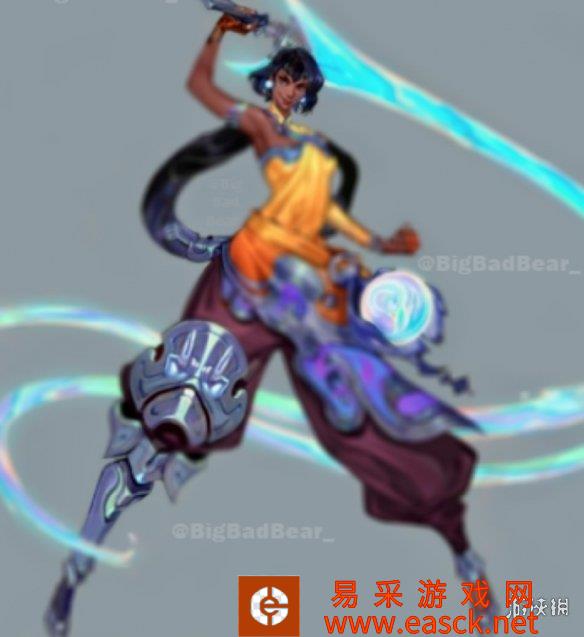 女版亚索？《LOL》曝新英雄形象 操纵流水的长刀ADC