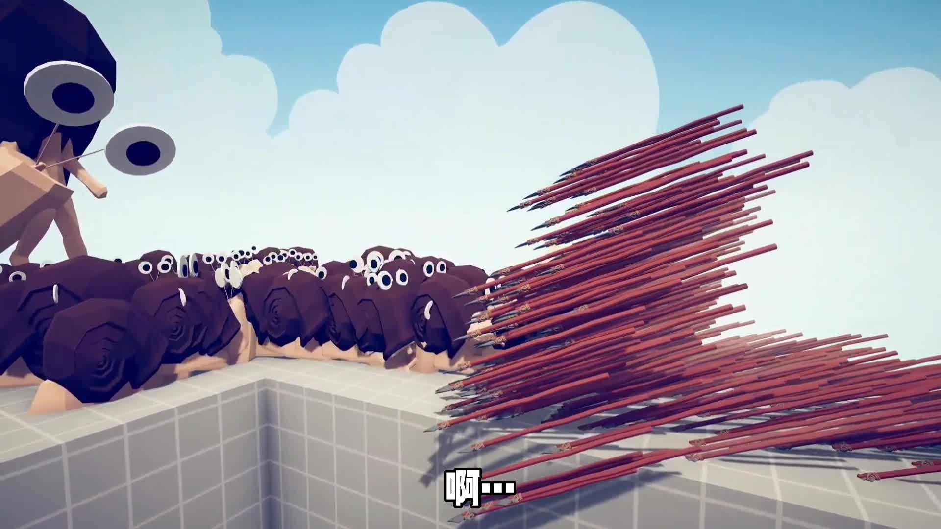 村里的蔬菜被蜗牛家族吃“光”，这次蜗牛家族进村，村民要把它们#全面战争模拟器 #游戏解说