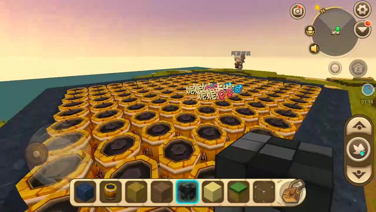 迷你世界：把一百个妮妮送上外太空教程，会遇到外星人吗？