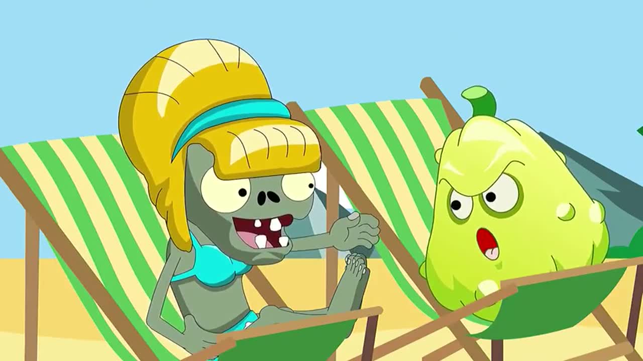 植物大战僵尸：窝瓜相亲比基尼僵尸，谁知遭嘲讽，白菜仗义出手！