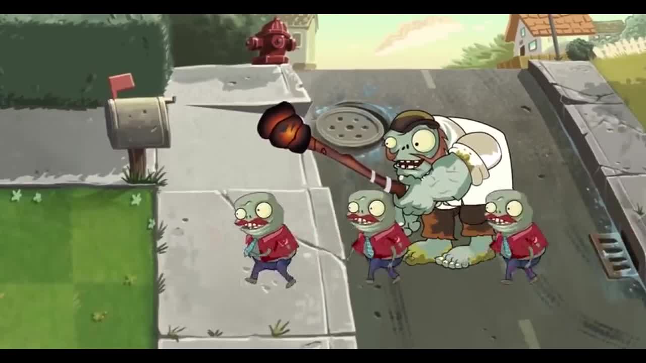 植物大战僵尸：小鳄鱼群体攻击，一顿啪啪啪