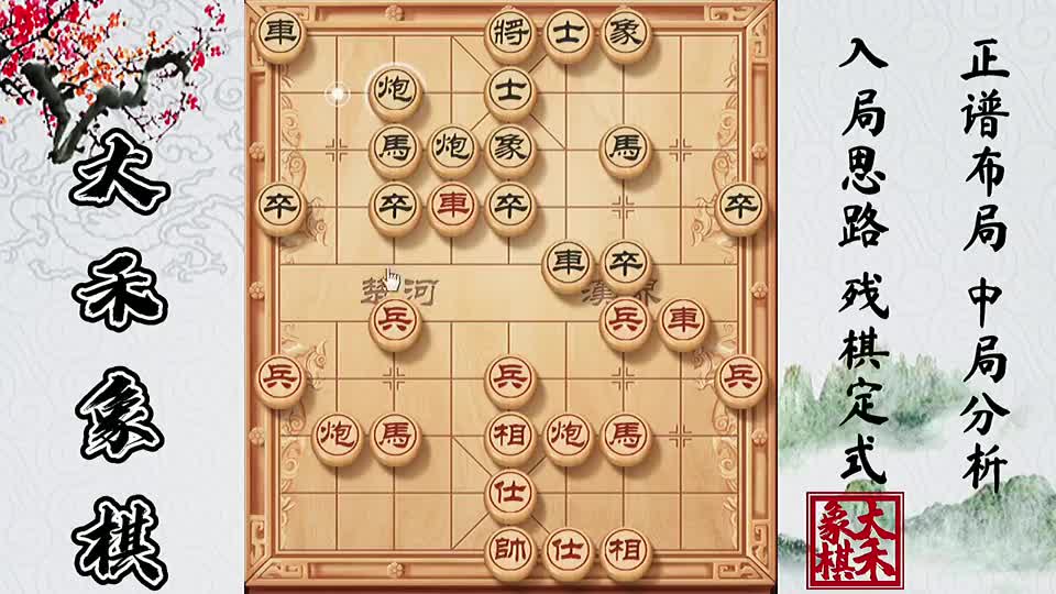 这种棋不常见！象棋士角炮陷阱棋路，跟过宫炮对手互相套路#象棋