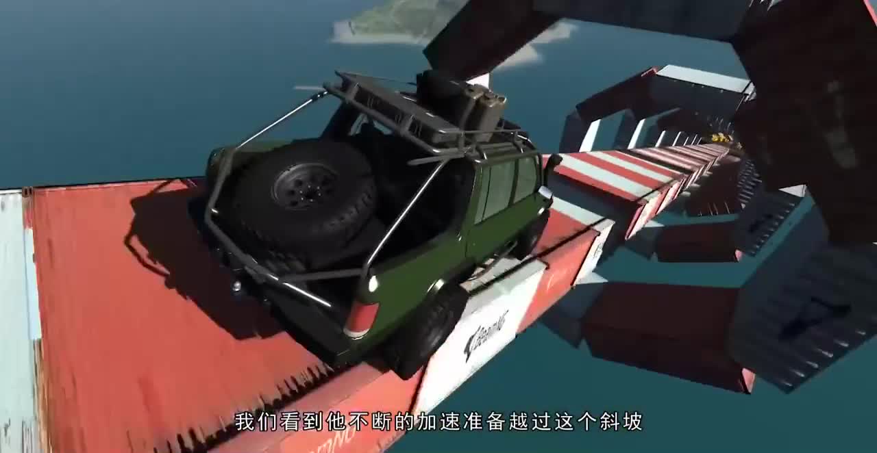 3D车祸模拟，汽车通过层层关卡，终点却是“鲨鱼的嘴”？画面刺激
