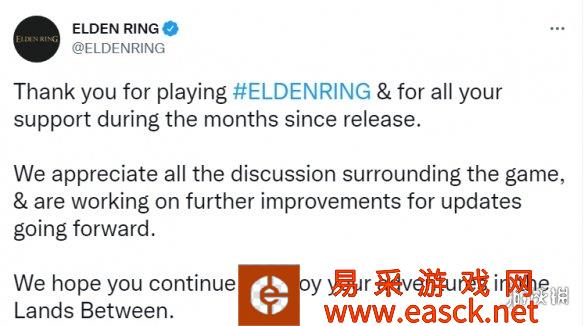 《艾尔登法环》DLC稳了？官方确认更多更新已在路上！