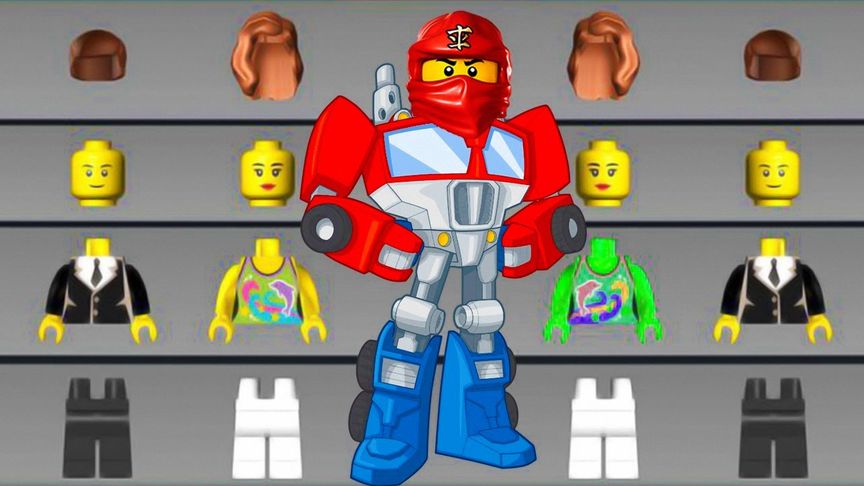 乐高积木游戏 乐高幻影忍者驾驶工程车收集乐高积木