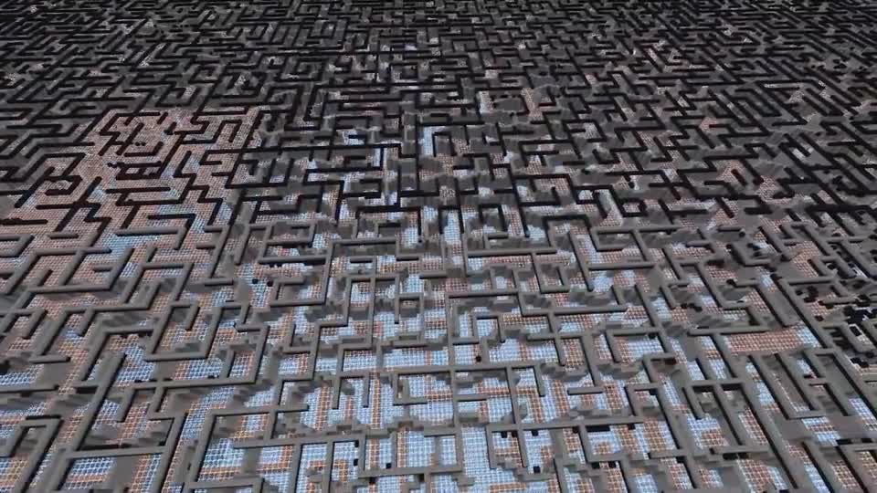 在我的世界里纯手动搭建迷宫大楼第53天 一圈又三圈