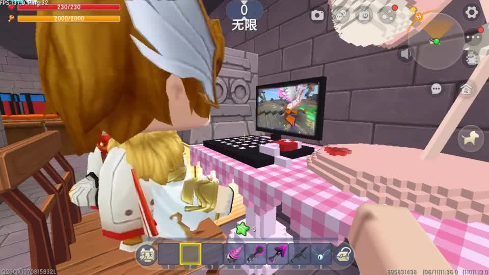 迷你世界：晚上有him快建陷阱，辣条不想着做陷阱，却跑去玩游戏