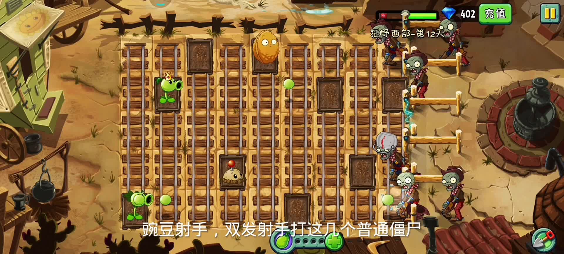 植物大战僵尸2，来到狂野西部的第12天