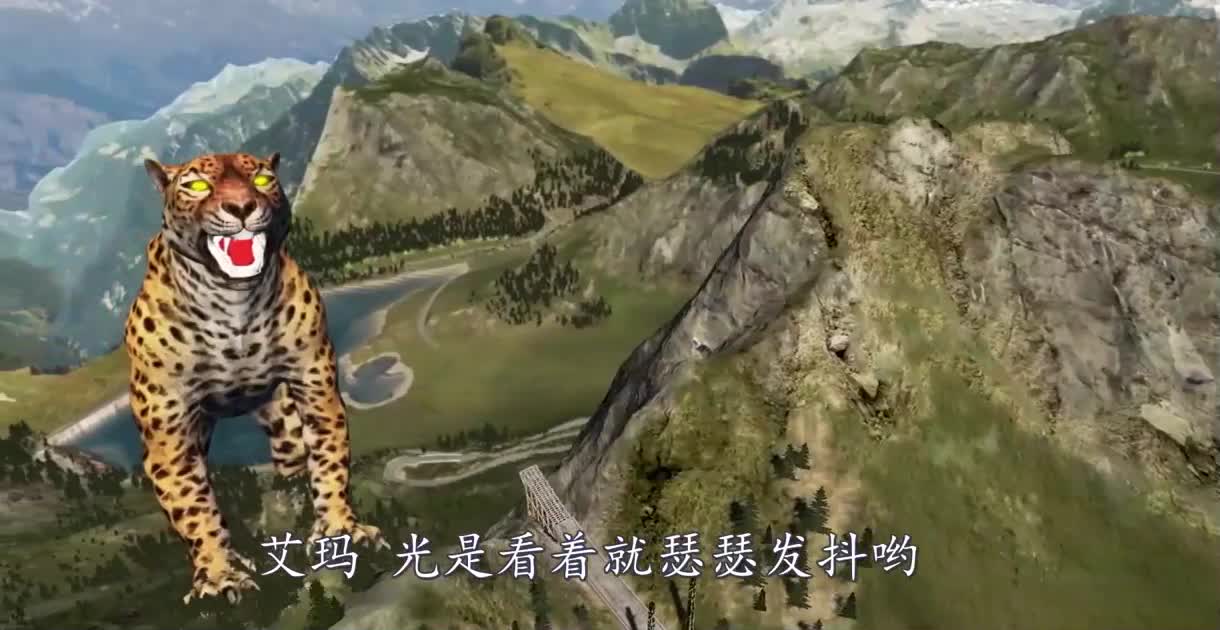 汽车加足马力冲过金钱豹会怎样？3D演示全程，画面太刺激！