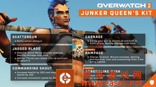 《守望先锋：归来》新英雄“渣客镇女王”技能介绍