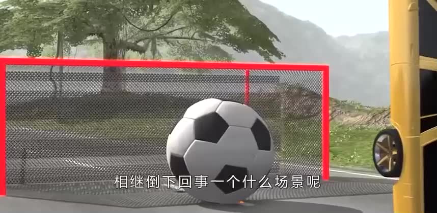 100辆汽车相继倒塌有多壮观？3D动画模拟，画面太酸爽了！