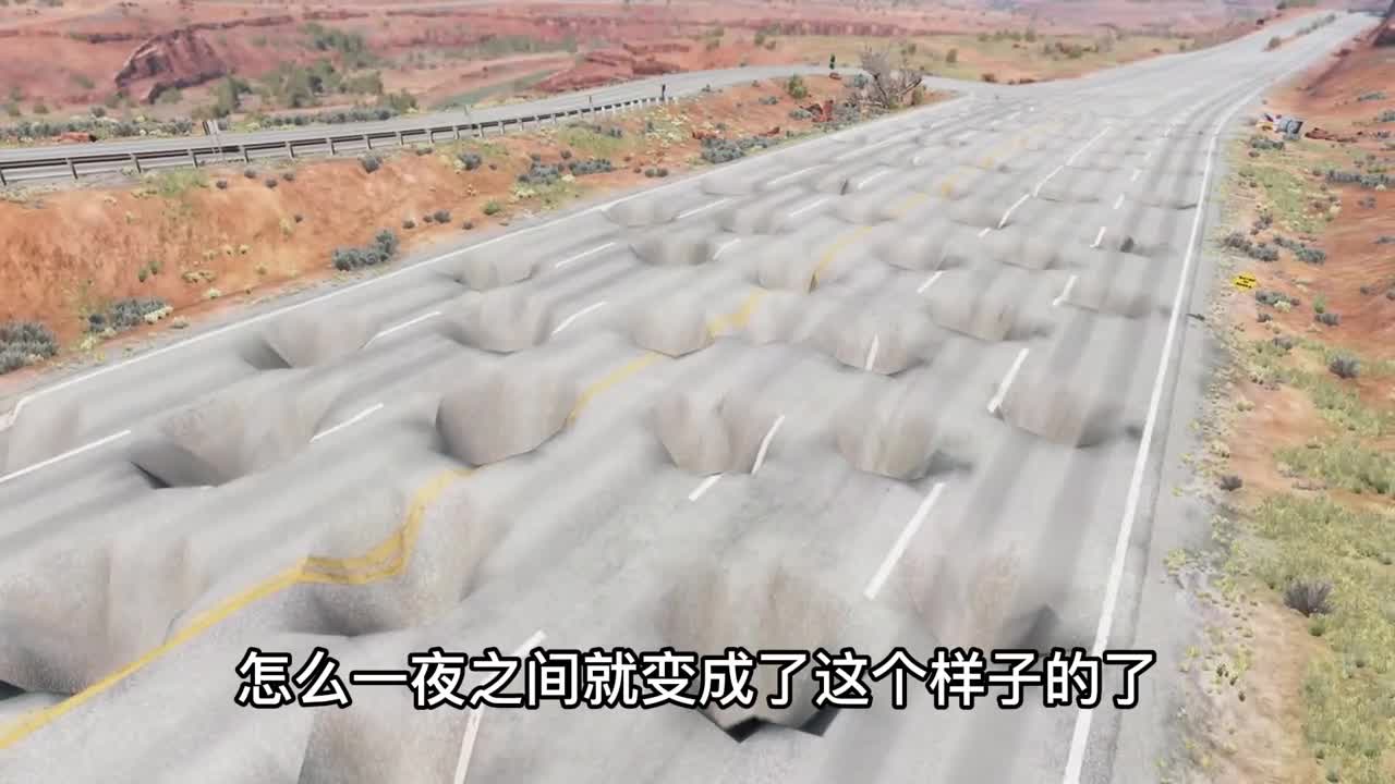模拟器：越野车自信通过烂路，不料发生意外，结果肠子都悔青了！