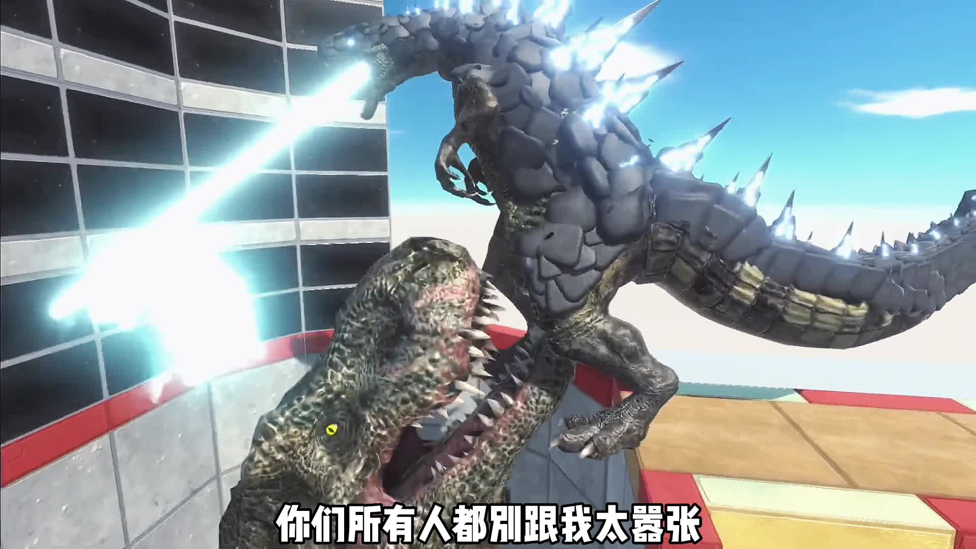  怪兽之王哥斯拉登场，一发原子吐息差点就大获全胜，真是可惜至极#单机游戏#游戏解说 