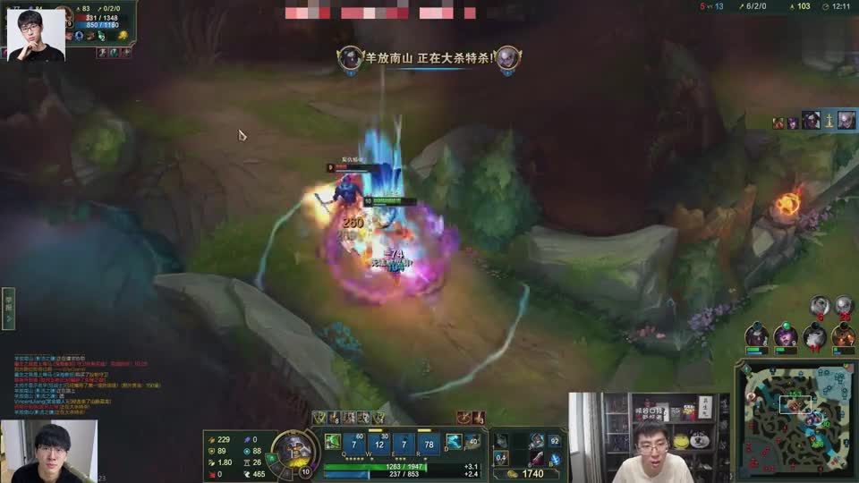 兰林汉：奥拉夫打天使就是这么不讲道理，疾跑一开见面就干，6分钟单杀5次！