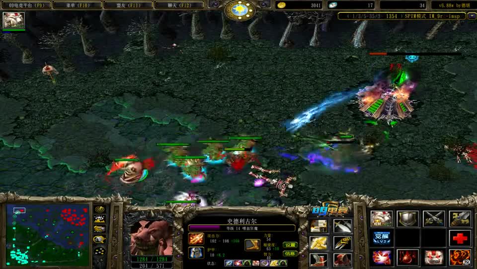 dota：血魔仗着速度快把对手拿捏的死死地