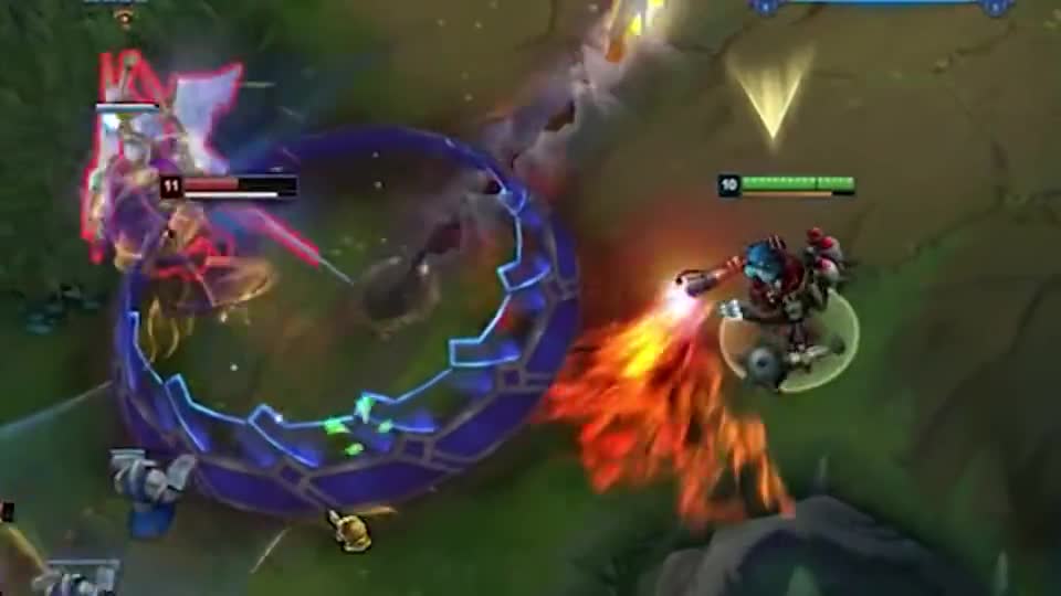 兰博这招卡30度角的大招放的太秀了，追击的盲僧和天使就这样被反杀了！