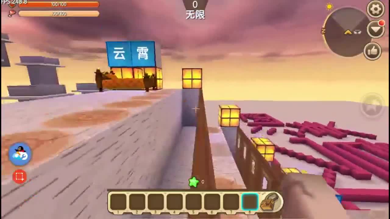 迷你世界：粉丝给忆涵建了酷跑地图！这个爬虎山好烦人