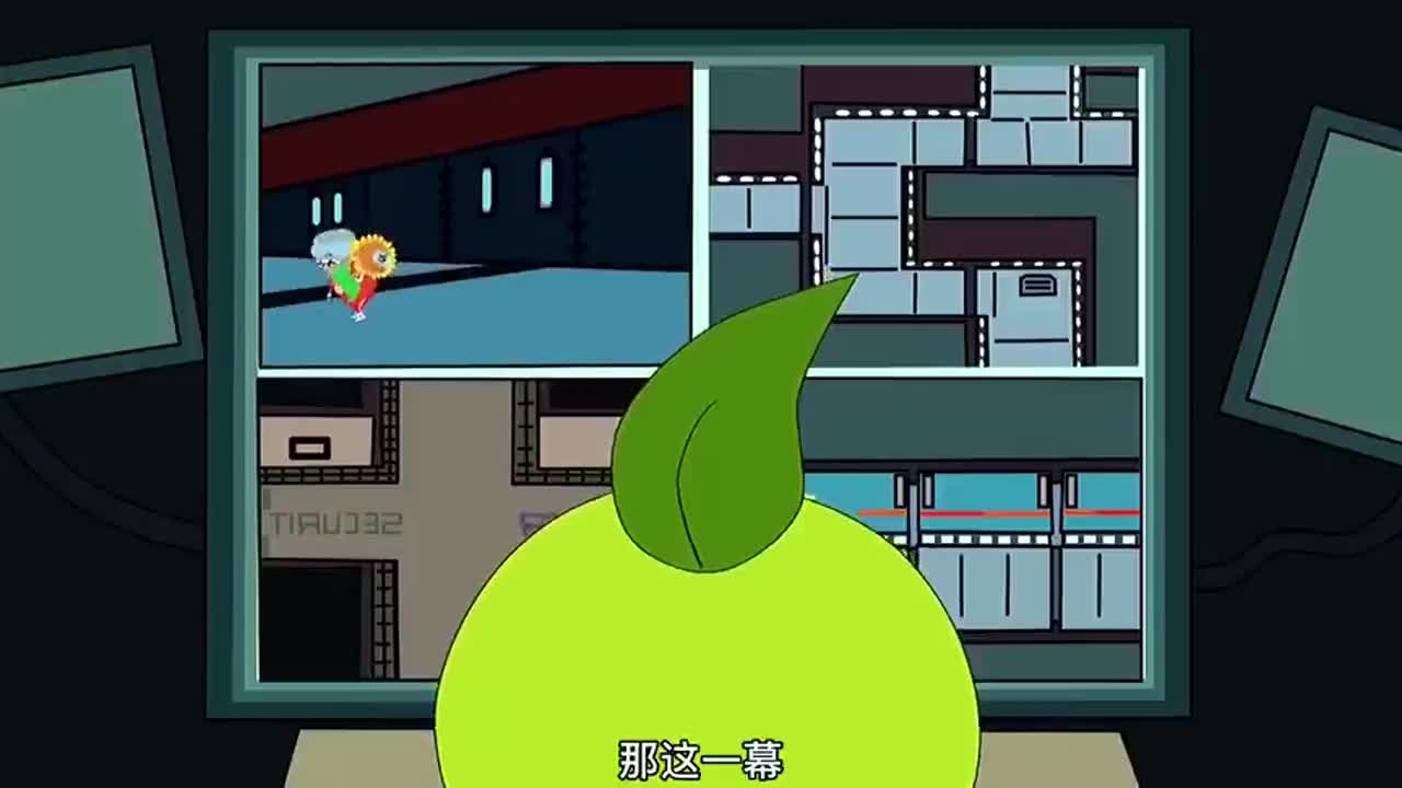 植物大战僵尸：僵王博士安排小僵尸潜伏植物战舰，小僵尸干偷走向日葵，就被豌豆射手发现，这下惨了