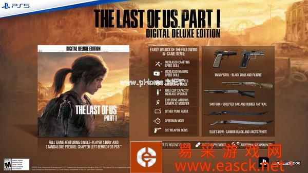 《最后的生还者:重制版》至少需要79GB存储空间