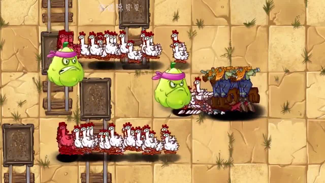 植物大战僵尸：200级的倭瓜有多猛！全图僵尸都秒了！