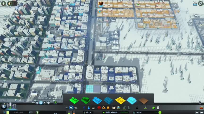 都市天际线冰雪世界38搬迁工业区