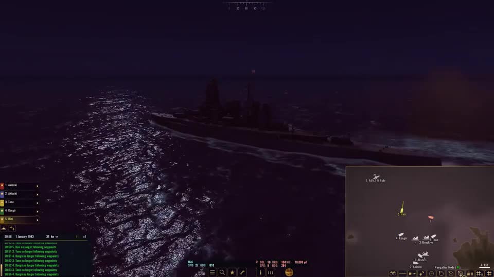 【欧战天空】War on the Sea海上战争（第五十期）夜战扫尾击沉新墨西哥级战列舰