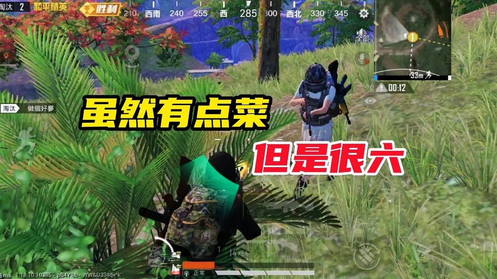 和平精英：虽然有点菜，但是很六#和平精英