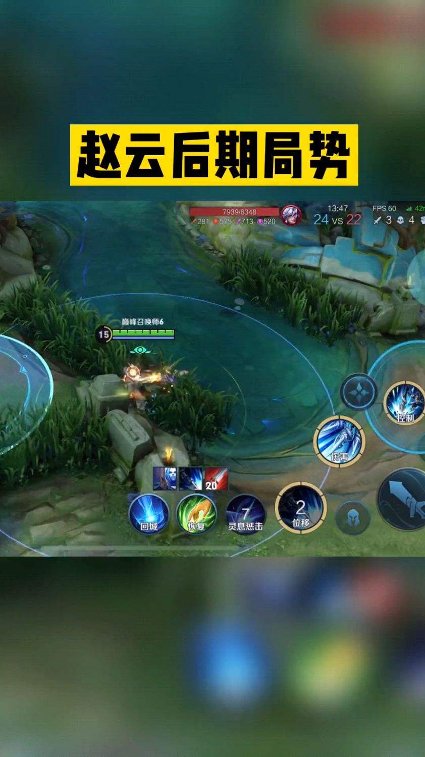 后期赵云，经济高的情况下，先手操作，都打不过高渐离，伤害很低啊
