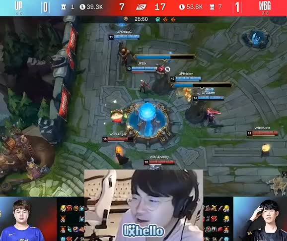 姿态刚子看theshy带队虐泉，Theshy装就算了，angal你在装什么？