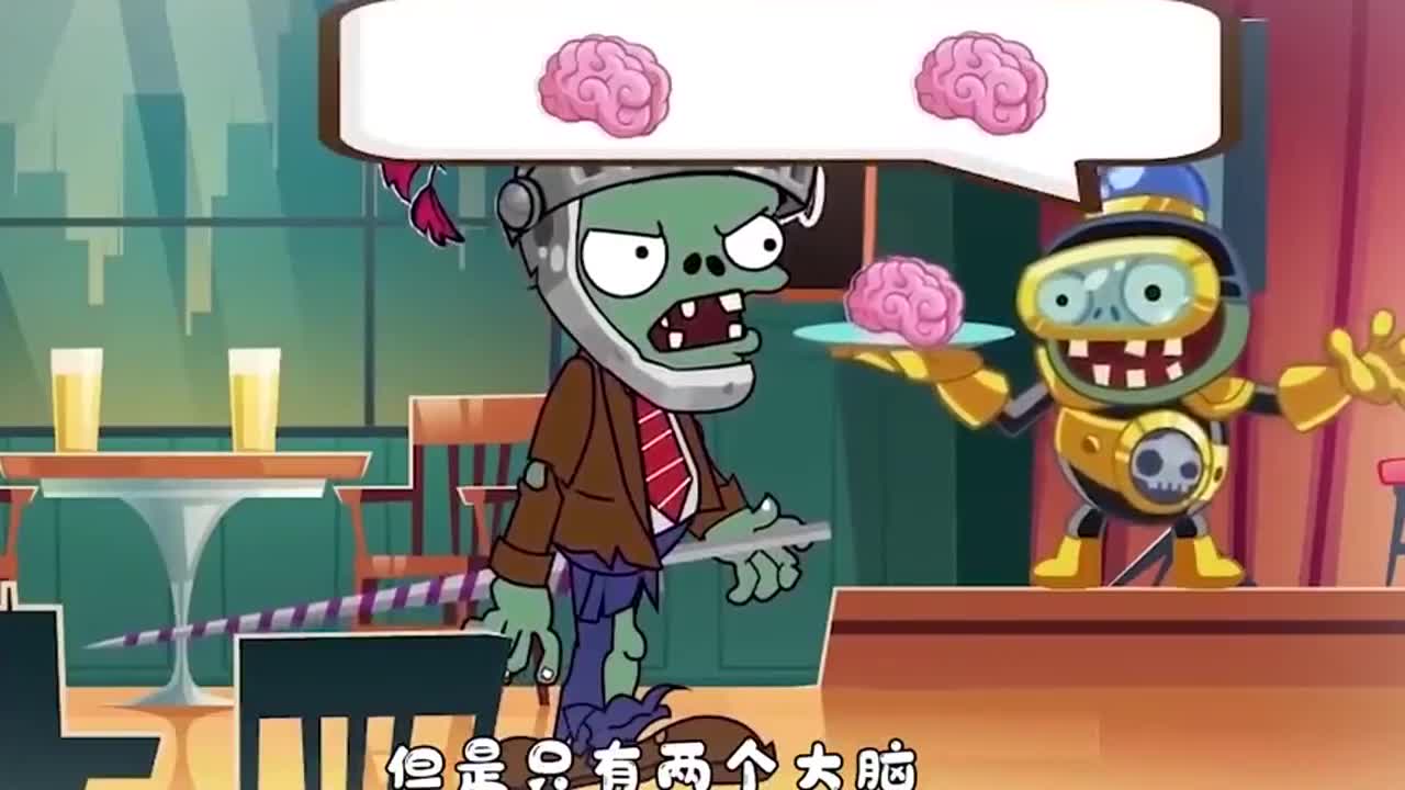 植物大战僵尸：小喷菇不停的攻击僵尸，没想到发出去的炮弹全部被反弹，这下可糗大了