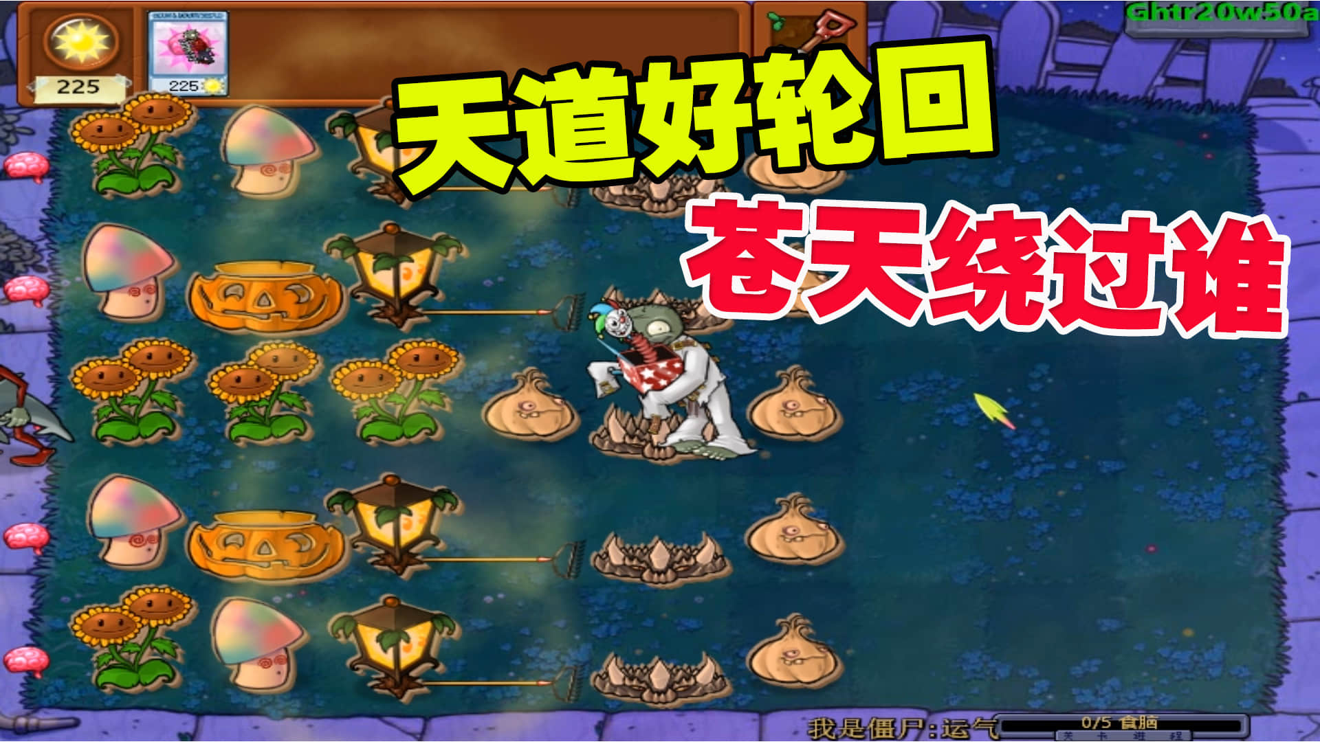 植物大战僵尸：天道好轮回苍天绕过谁，要怎么才能过这个关卡？