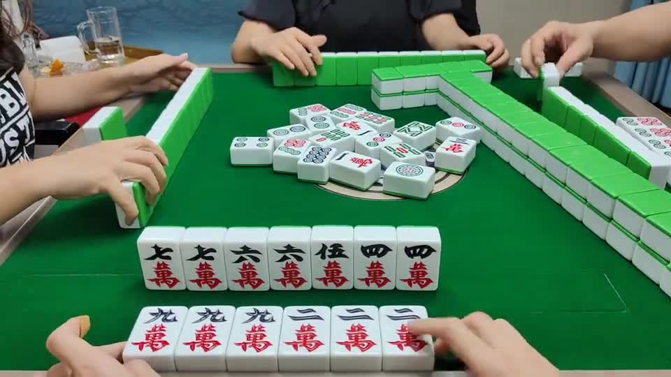 清大对也太难摸了吧，想自摸三家，对家放炮#麻将  #四川麻将 #麻将攻略