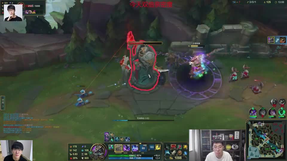 兰林汉：鳄鱼和劫两个人就敢来抓狗头，真是不知天高地厚啊，直接双杀！