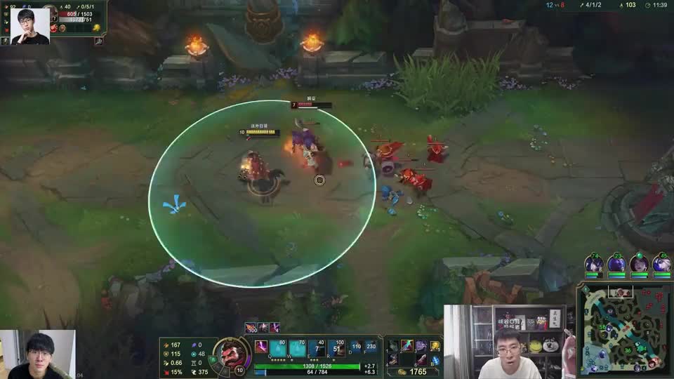 兰林汉：男枪22\-6伤害高的离谱，一个Q加平A，直接把半血瑟提秒了