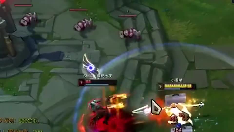 赵信这波r闪太帅了，直接就把卢锡安后路封死了！