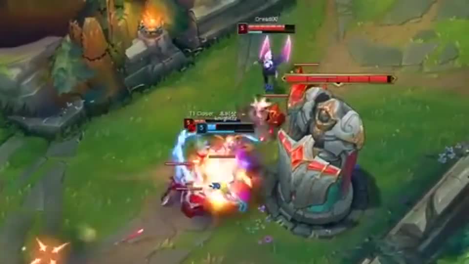 王者刀妹打卢锡安还是很容易的，只要兵线在，越塔轻轻松松！