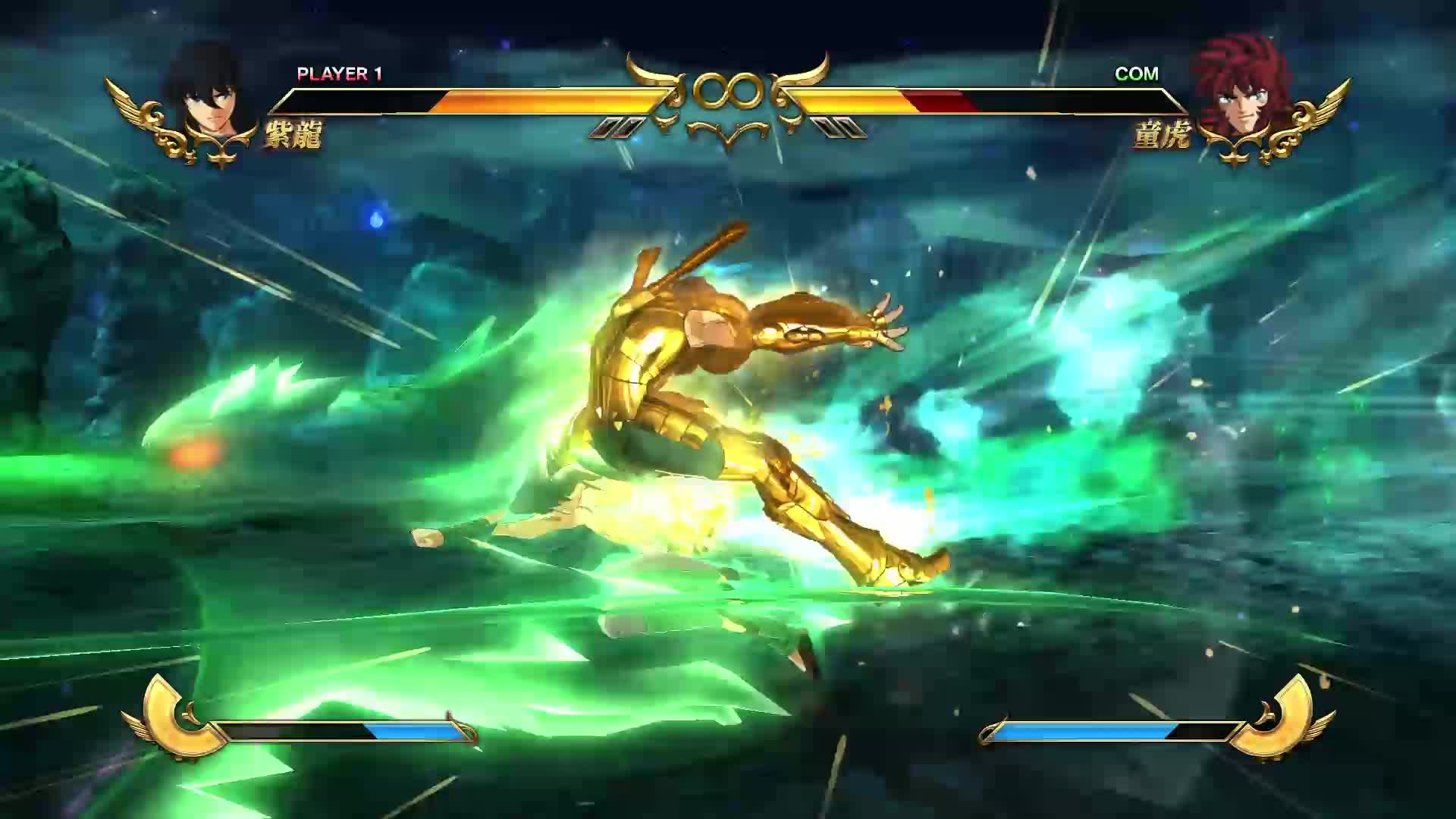 圣斗士星矢，只是检验修行的成果，紫龙却使出亢龙霸对付童虎