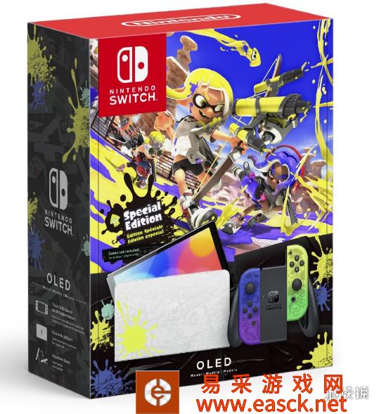 任天堂Switch OLED8月26日上市《喷射战士3》限定