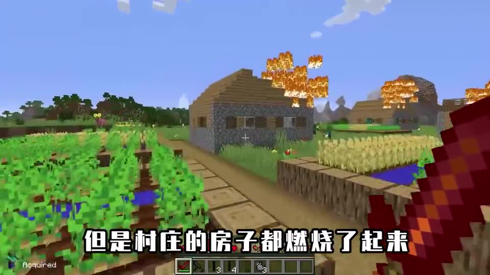 我的世界：村民住进铁傀儡内部？巨型傀儡上建造房屋，被僵尸攻城