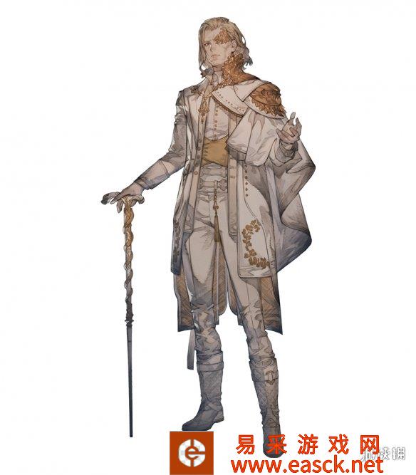 SE《北欧女神Elysium》奥丁人设图金发白衣美男!