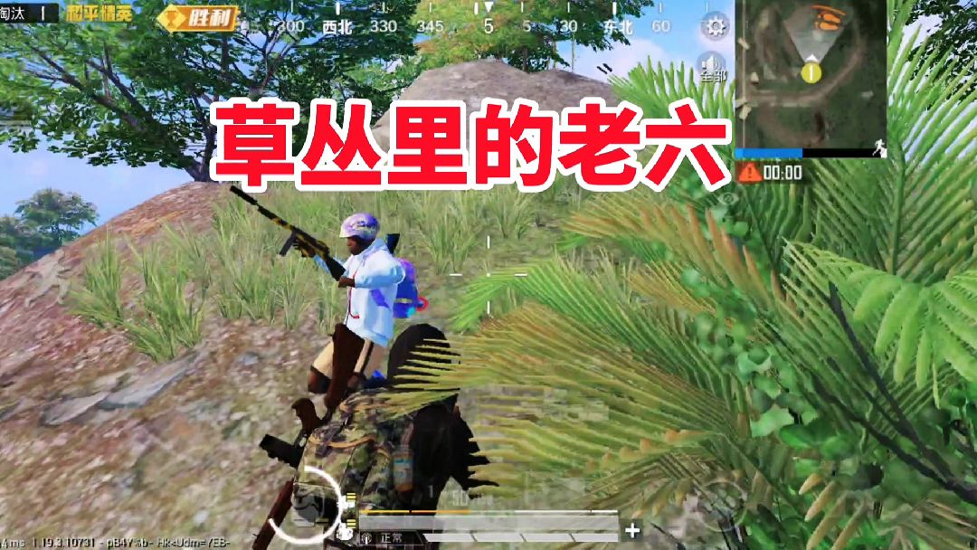 和平精英：玩度假岛一定要注意，草丛里的老六，不然会吓到你#和平精英