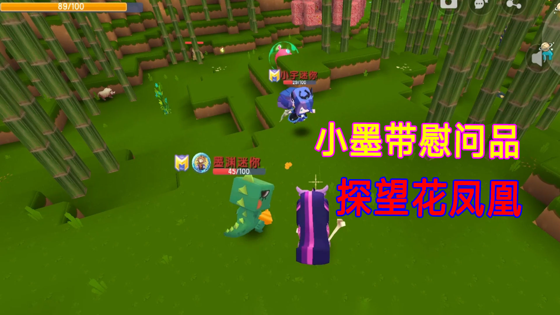 荒岛新生存53：小墨带慰问品探望花凤凰特工，工作时间摸鱼不提倡#迷你世界#沙盒游戏