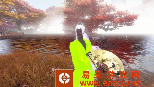 逆水寒穿着五颜六色的玩家沧海月服不允许点毛肚