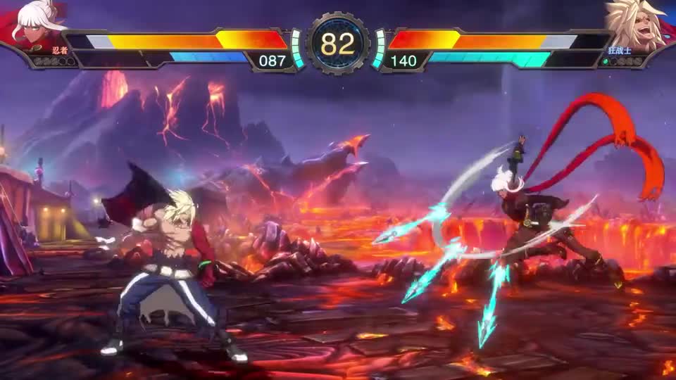 DNF决斗，女忍者VS狂战，火遁豪火球术