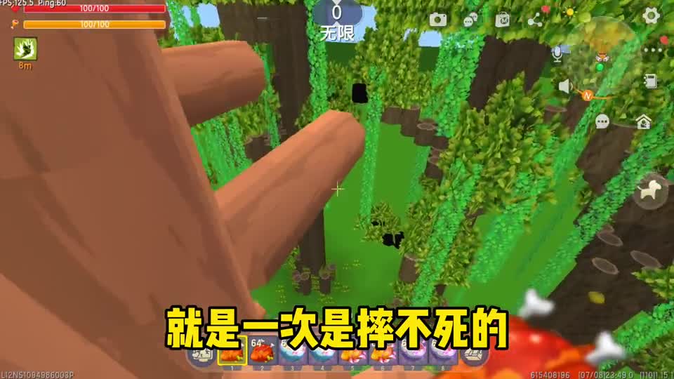 迷你世界：超级大树跑酷，凉风见过的最粗的大树上面会有什么呢